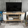 Hanah Home Soporte de TV Roble Oud y Blanco